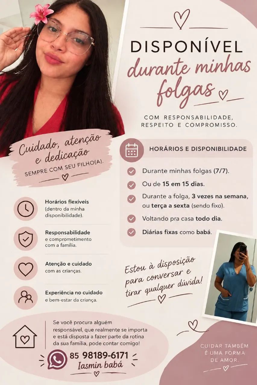 Babá/folga 15/15
