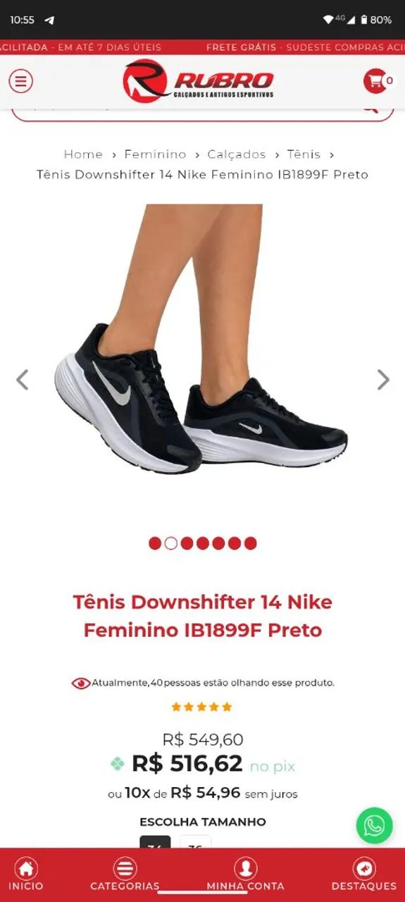 Tênis da Nike 39 - Foto 4