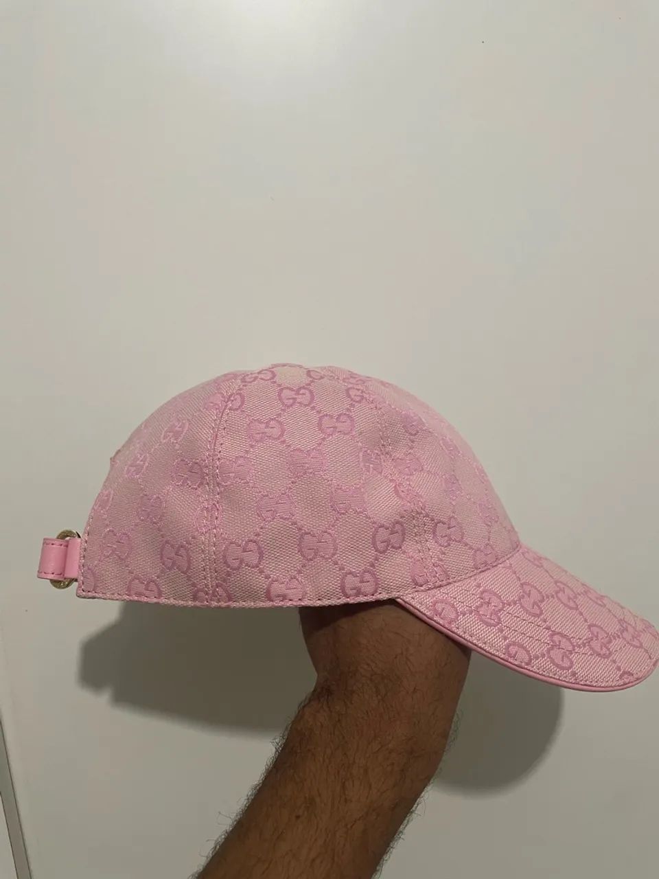 Boné Gucci rosa 