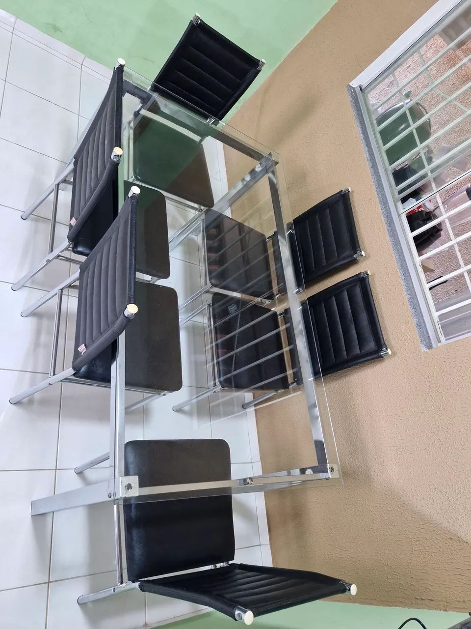 Mesa com tampo de vidro  - Foto 3