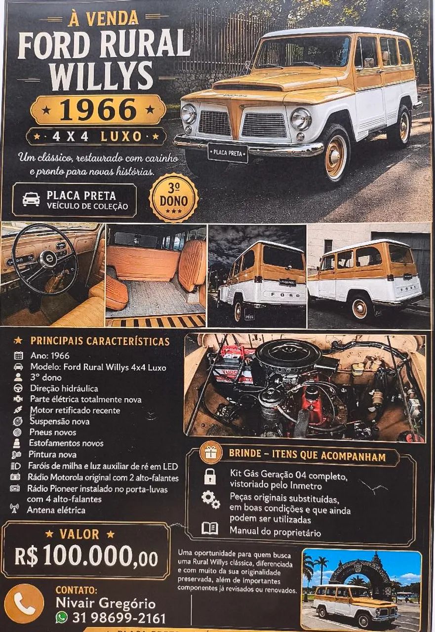 Ford Willys Rural 4X4 1966