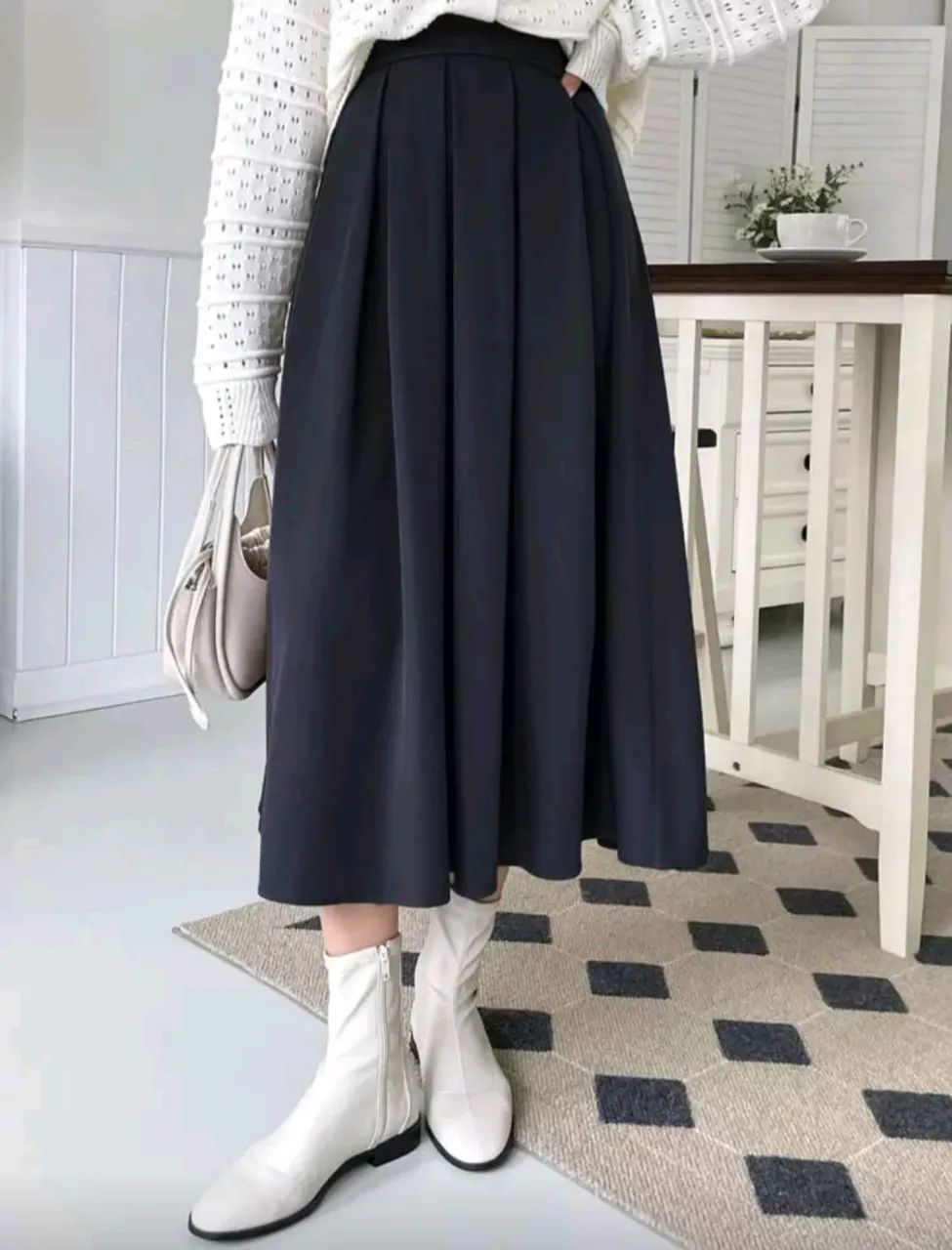 Saia Midi plissada - Foto 3