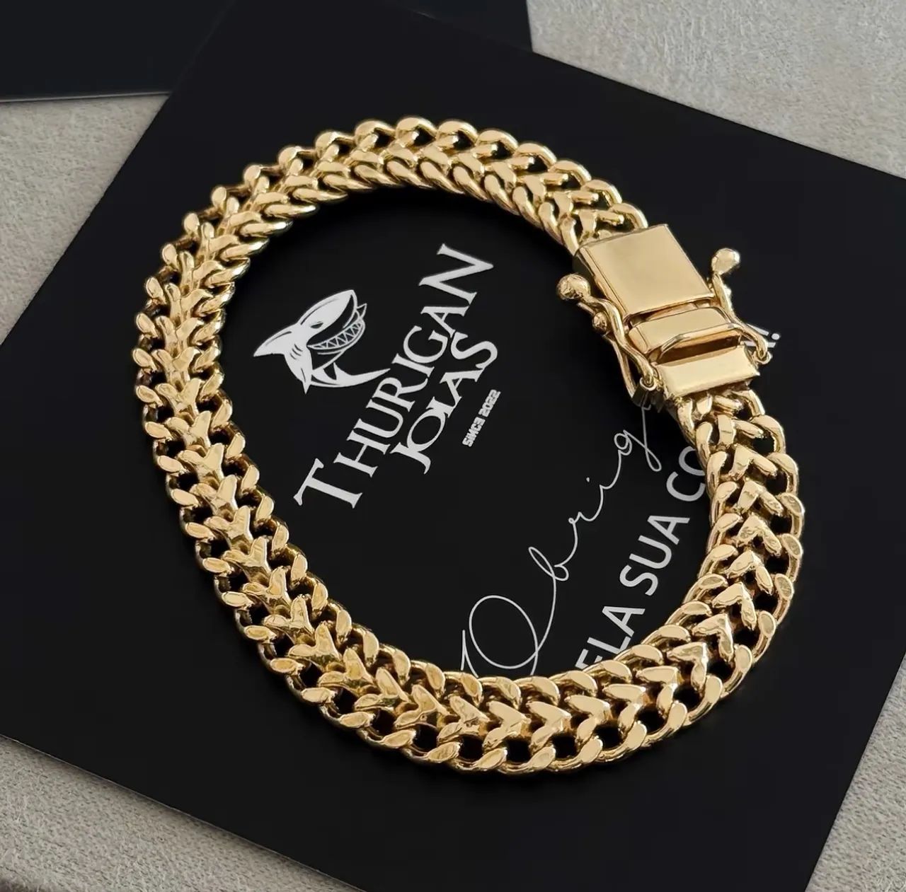 Pulseira banhada 18K