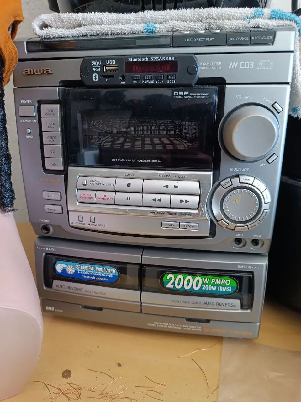 Som Aiwa só a cabeça 