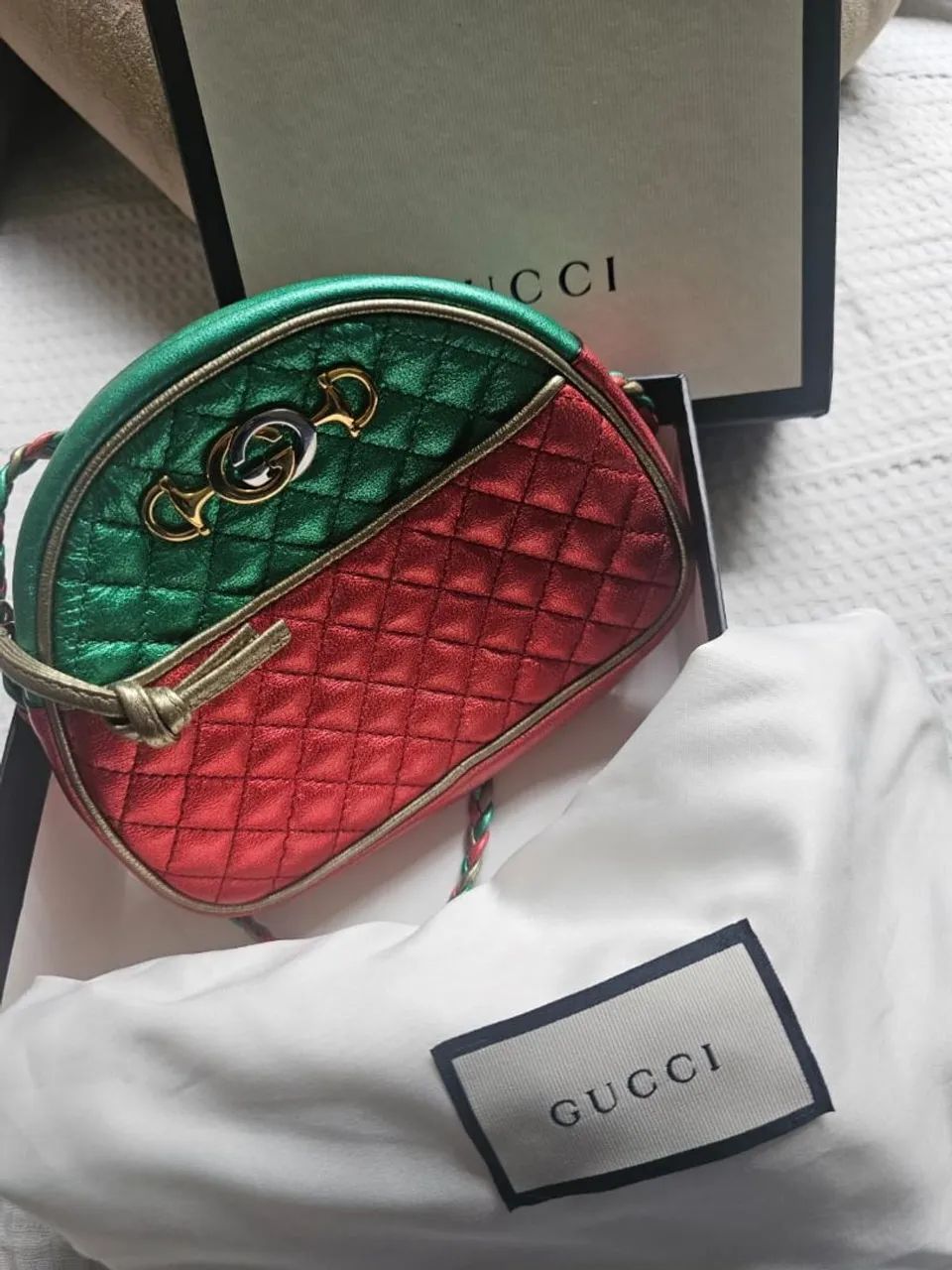 Bolsa Tiracolo Gucci Laminated Mini Multicolor original - Foto 2