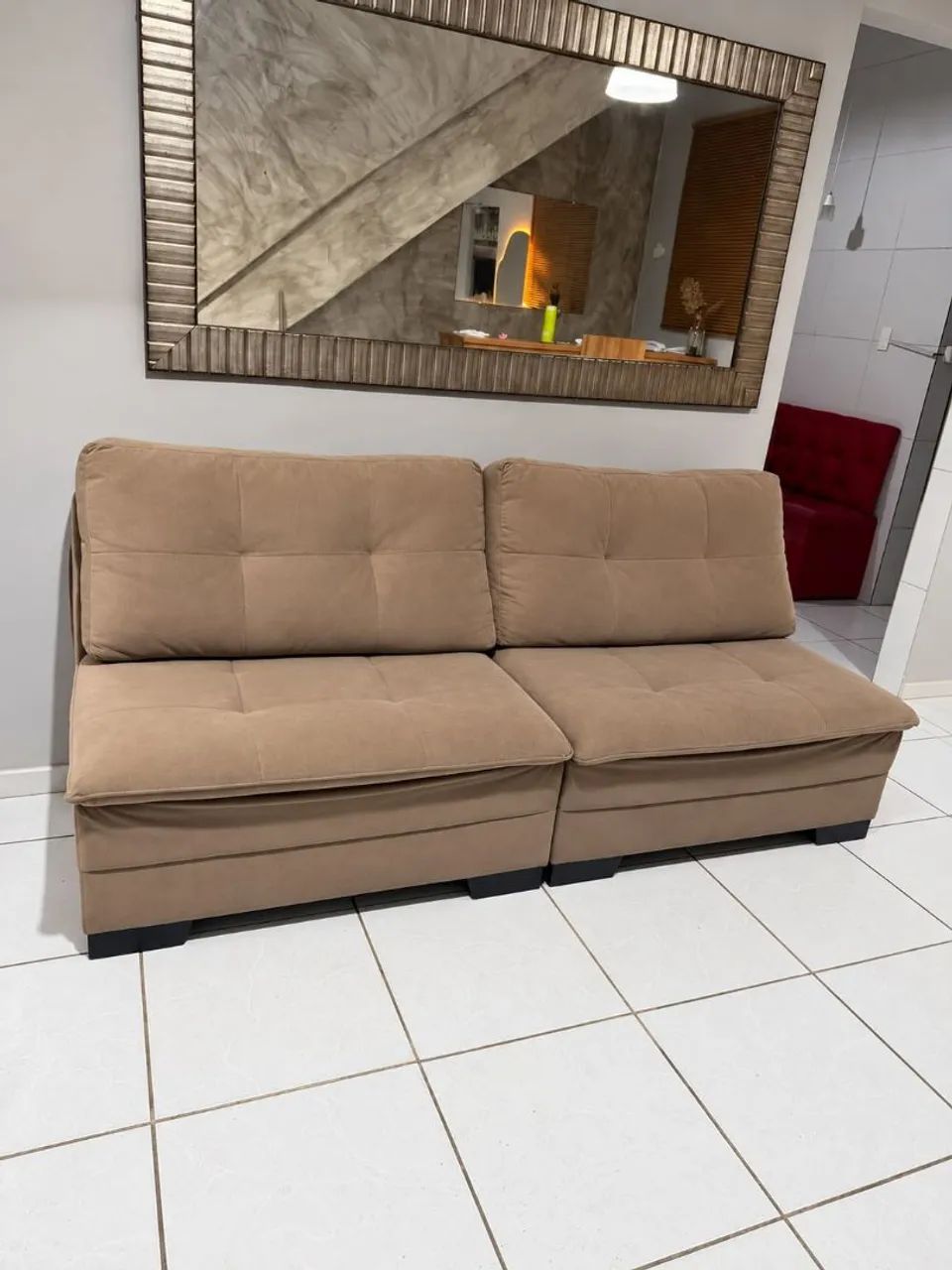 SOFÁ DE 2 METROS - MAIS ESPAÇO PARA SENTAR, MENOS ESPAÇO OCUPADO! - Foto 4