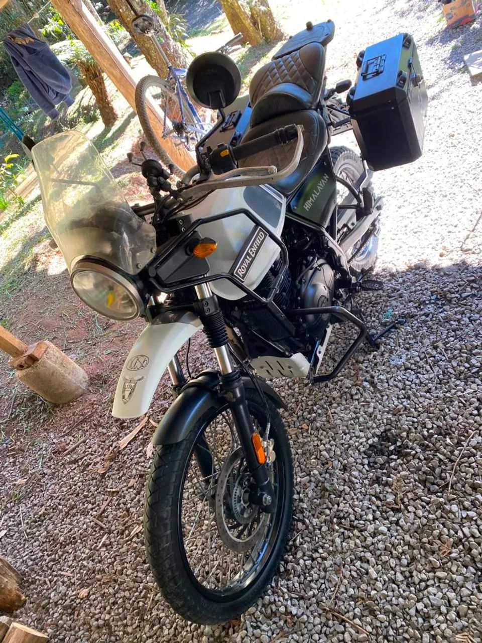 Himalayan 411 com baús metálicos - Foto 3