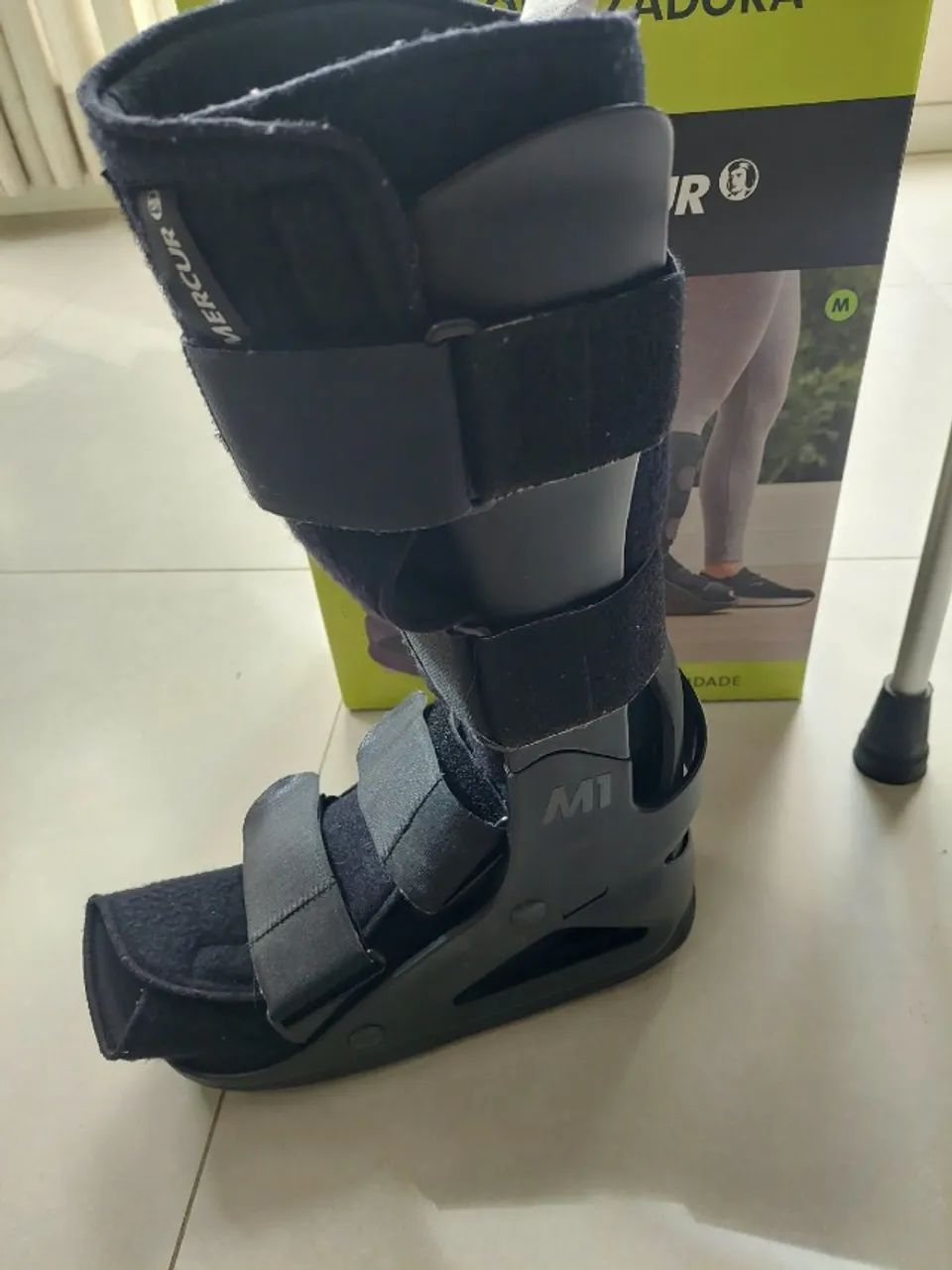 Bota Imobilizadora M1 Longa Mercur + Par de Muleta - Foto 3