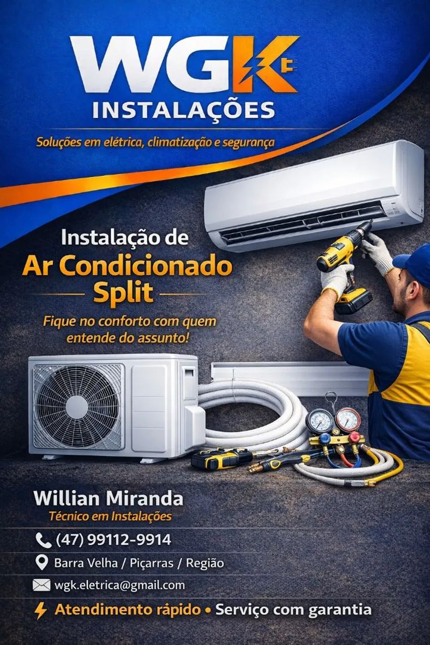 Instalação de Ar Condicionado Split Profissional | Rápido e com Garantia