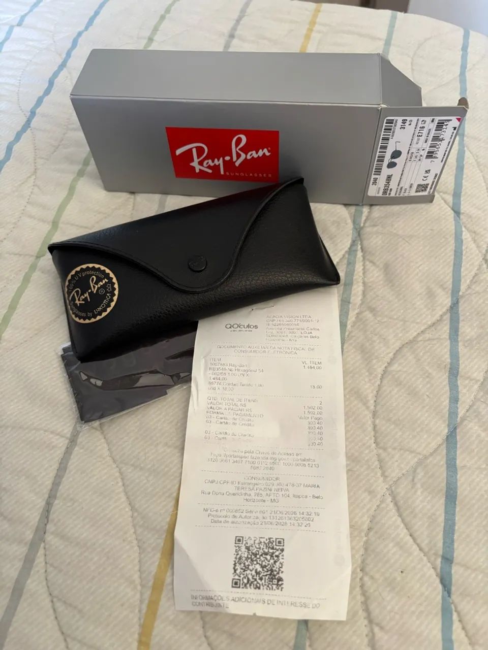 Óculos RayBan - Flat Lenses Hexagonal  - Foto 4