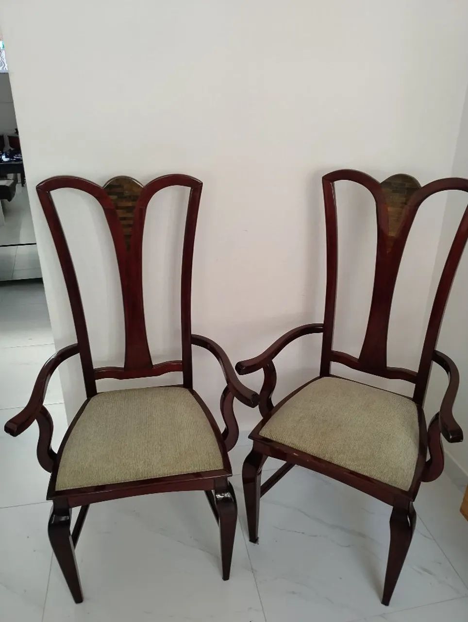 Cadeiras de mesa de jantar em madeira maciça  - Foto 5