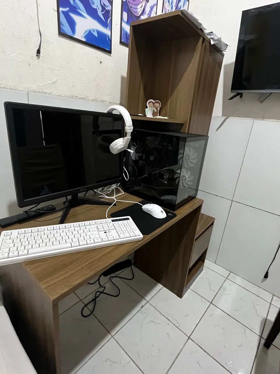 Escrivaninha com armário  - Foto 2