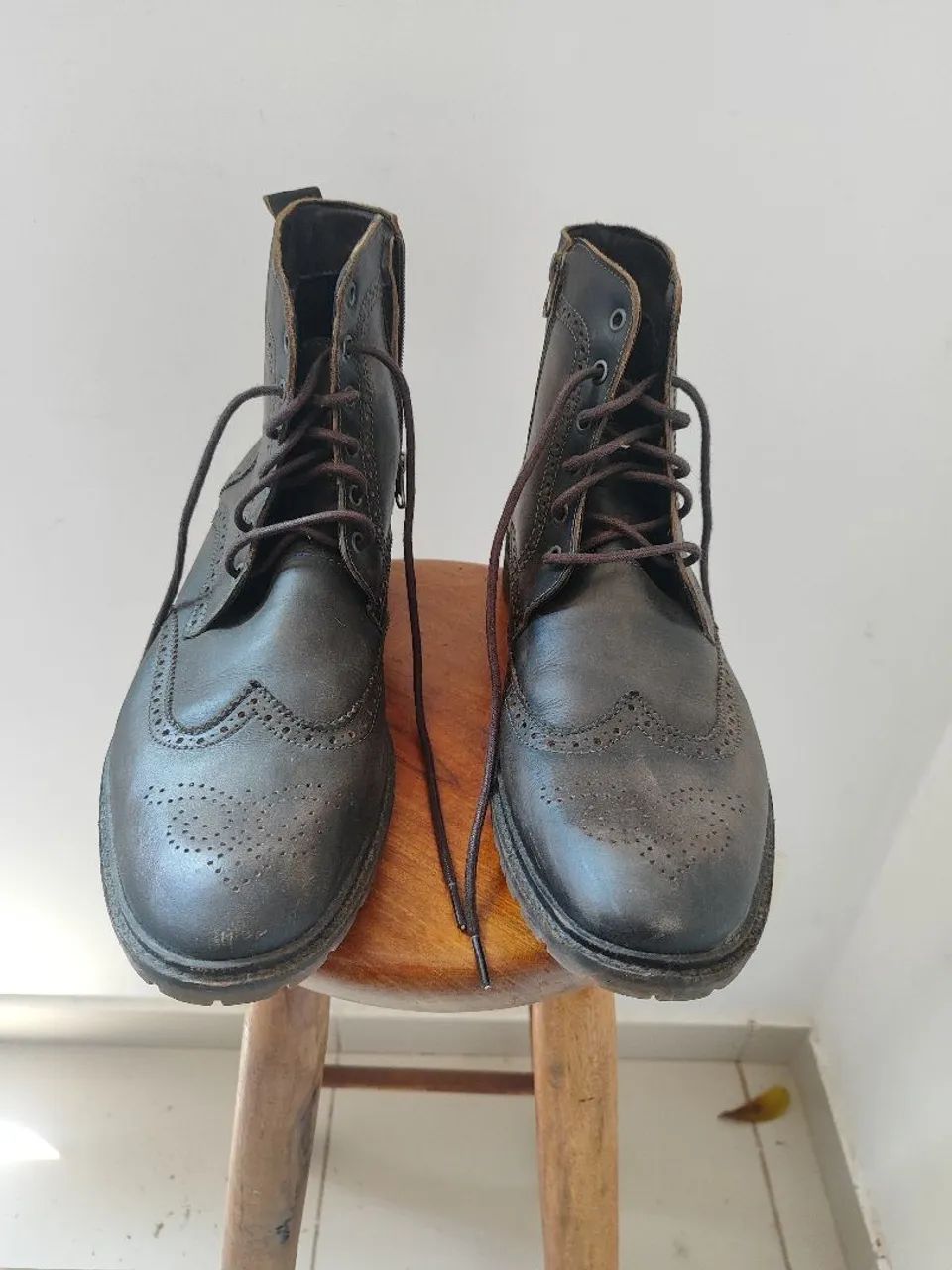 Bota Masculina de Couro (42) - Foto 2