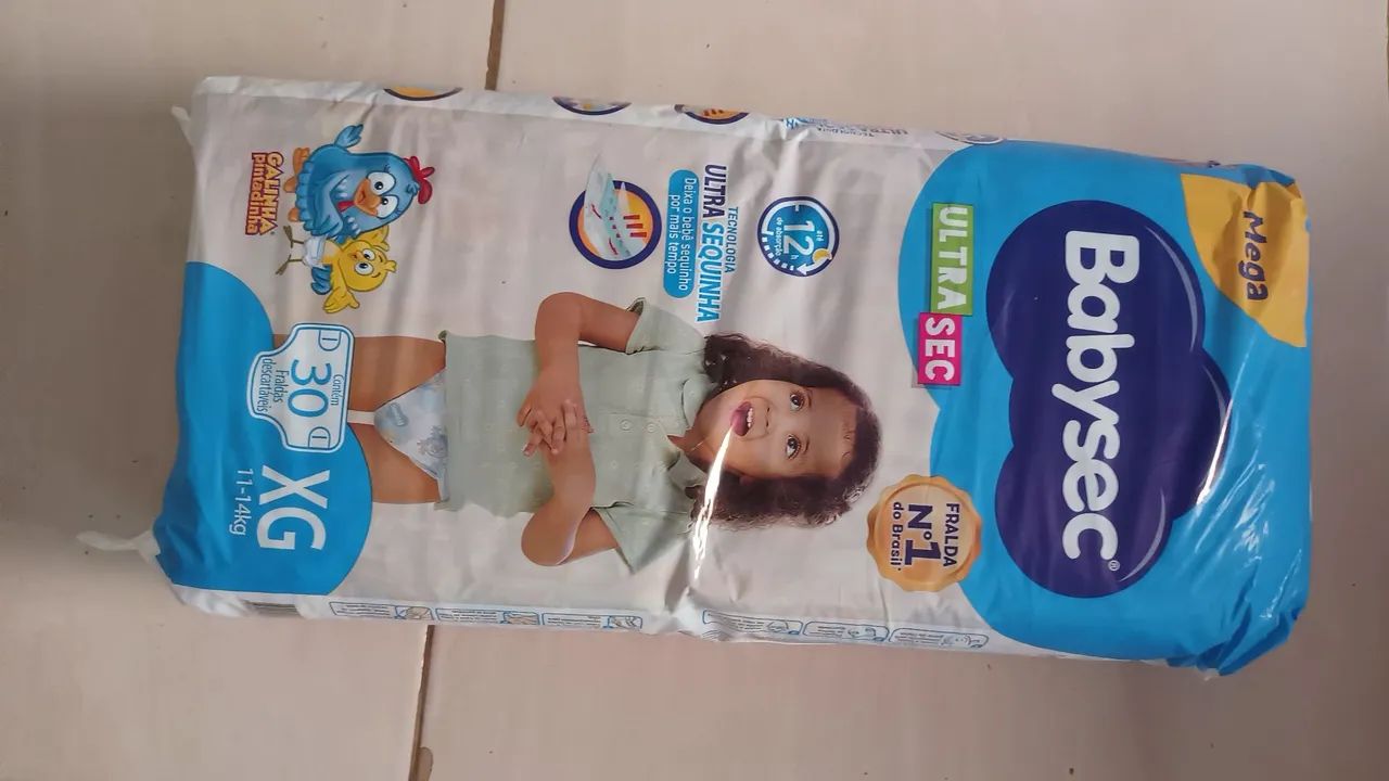 Fraudas Babysec tamanho XG