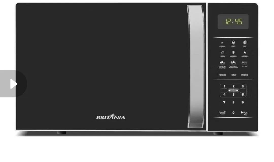 Vendo microondas Britânia 20L 127V ou troca por um 220V - Foto 5
