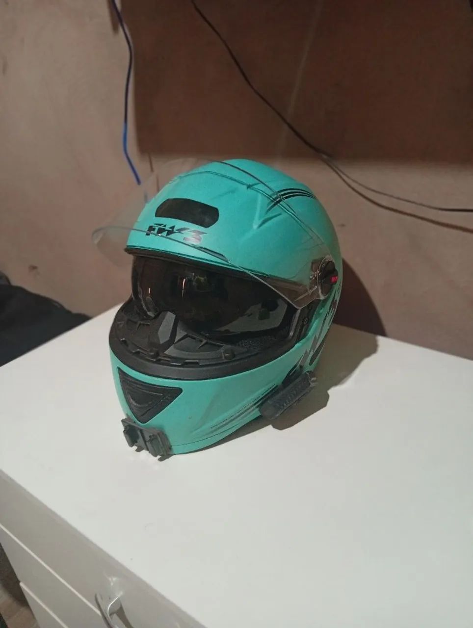 Capacete FW3 com viseira interna - Foto 2