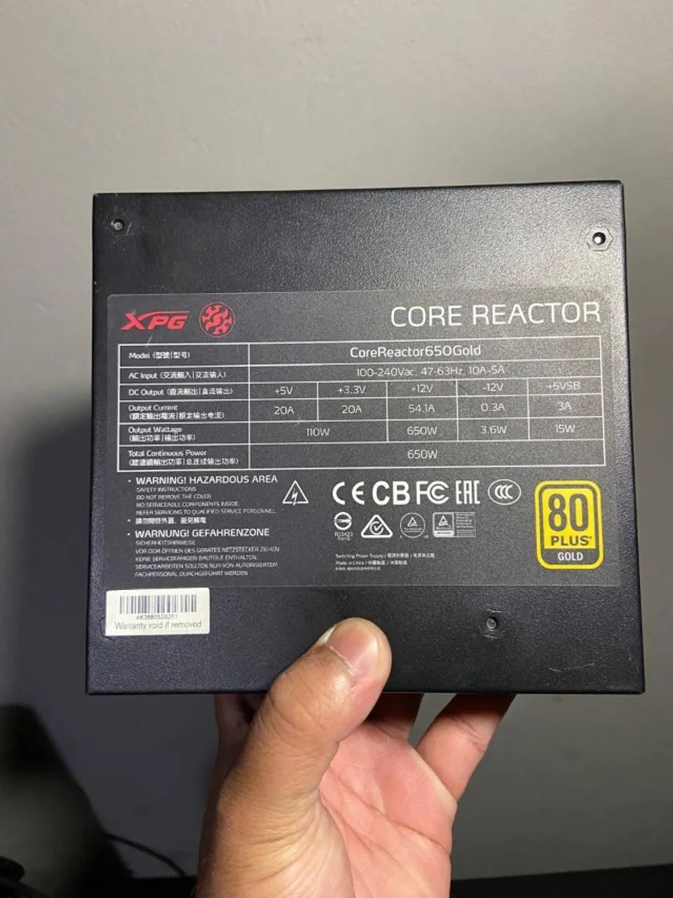 Fonte XPG Core Reactor 650W 80 Plus Gold Full Modular + Cabos - Foto 3