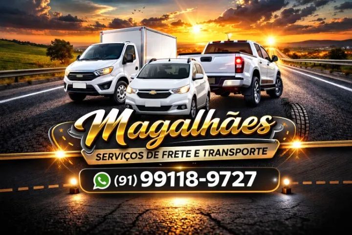 Frete, mudanças, transporte cargas e pessoas. Camionete, reboque com baú e caminhão