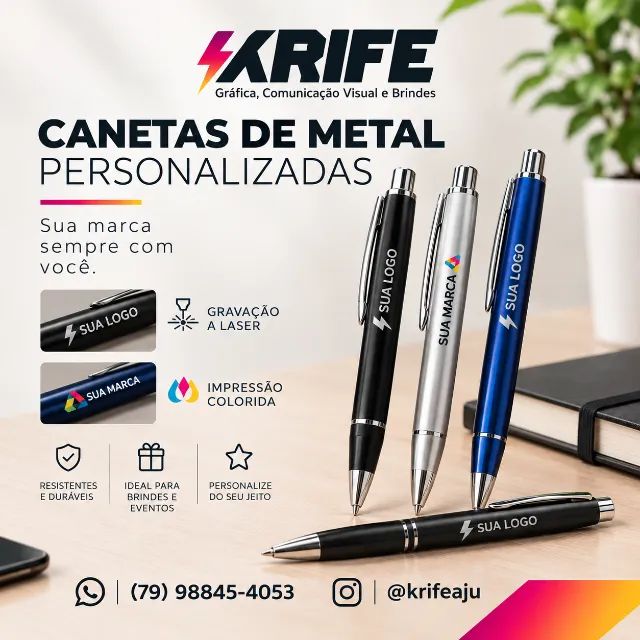 Canetas Personalizadas - Krife