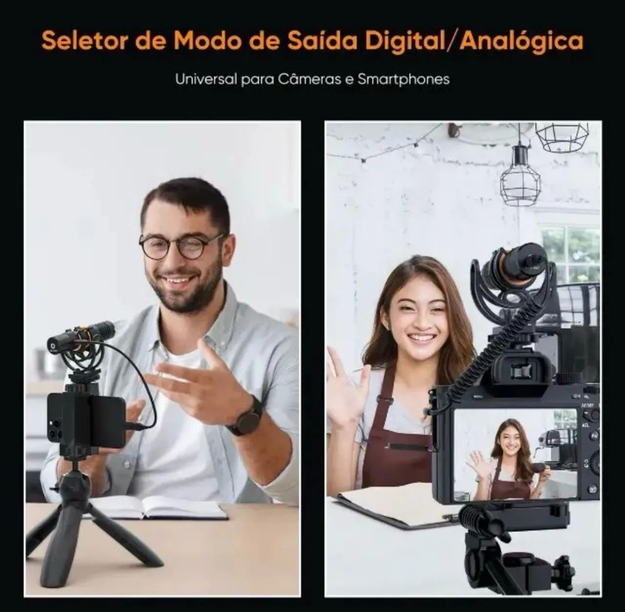 Microfone Shotgun Profissional Comica CVM-VM10 PRO - Foto 5