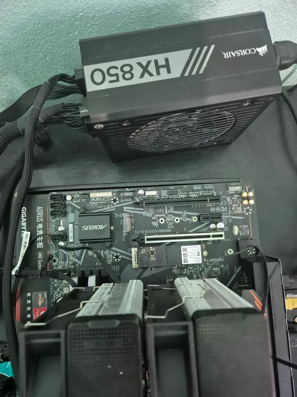 Kit am4 5500x3d b550 aorus elite + ssd m2 512gb - Foto 4