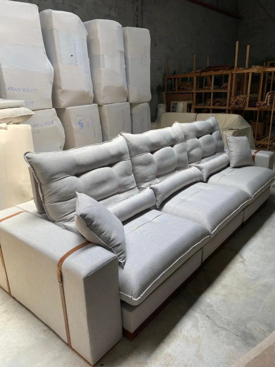Sofá Retrátil e Reclinavel 2.90cm Pillow top 30cm  - Foto 4