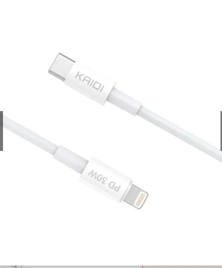 Cabo USB de 1 metro Kaidi KD-26 Tipo C para Lightning - Foto 3