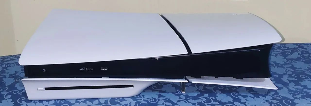 PS5 Slim com leitor 1TB + Jogo - Impecável - Caixa e Nota - Foto 4