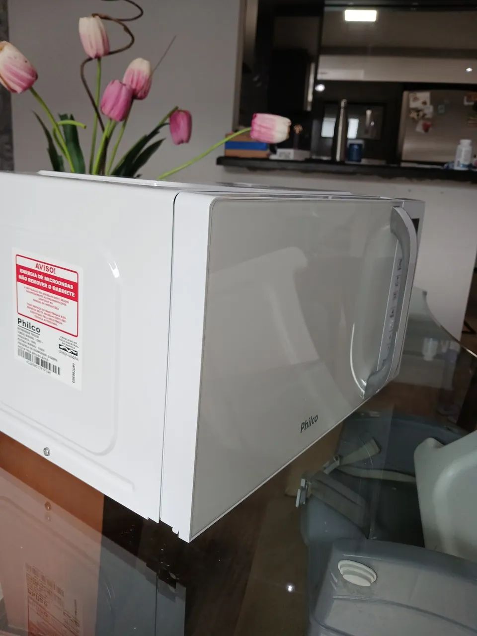 Micro-ondas Philco Branco - Foto 4