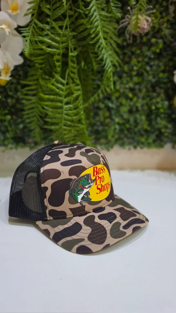 BONÉ BASS PRO SHOPS CAMUFLADO - NOVO -ORIGINAL 