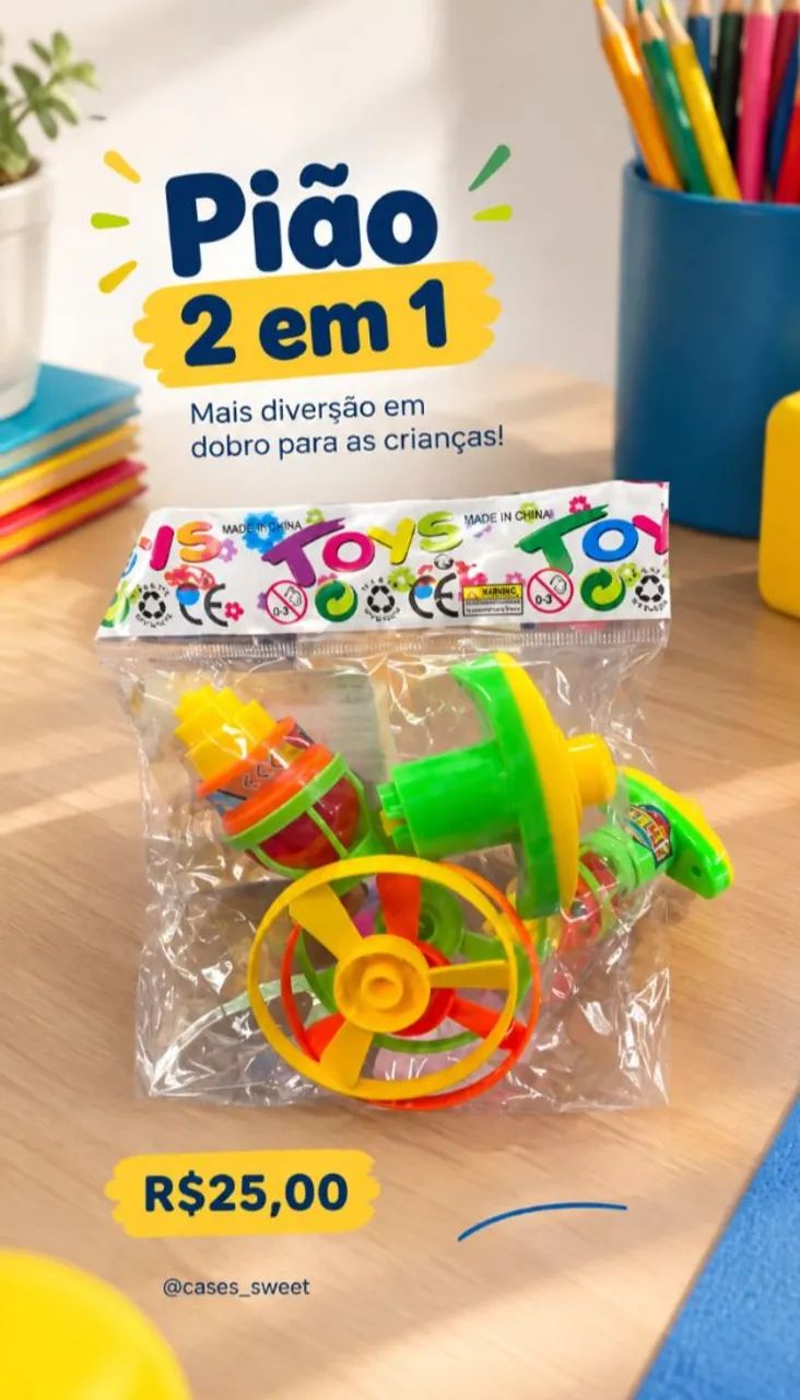 Pião 2 em 1