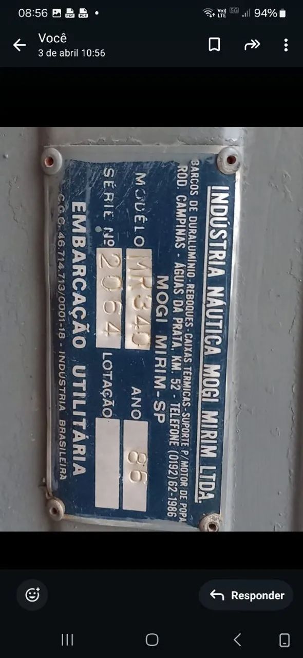 BARCO 3,5 E MOTOR 5 HP - Foto 3