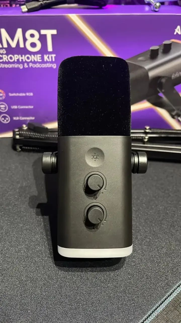 Microfone Fifine Am8t Usb XLR + Braço Articulado - Foto 4