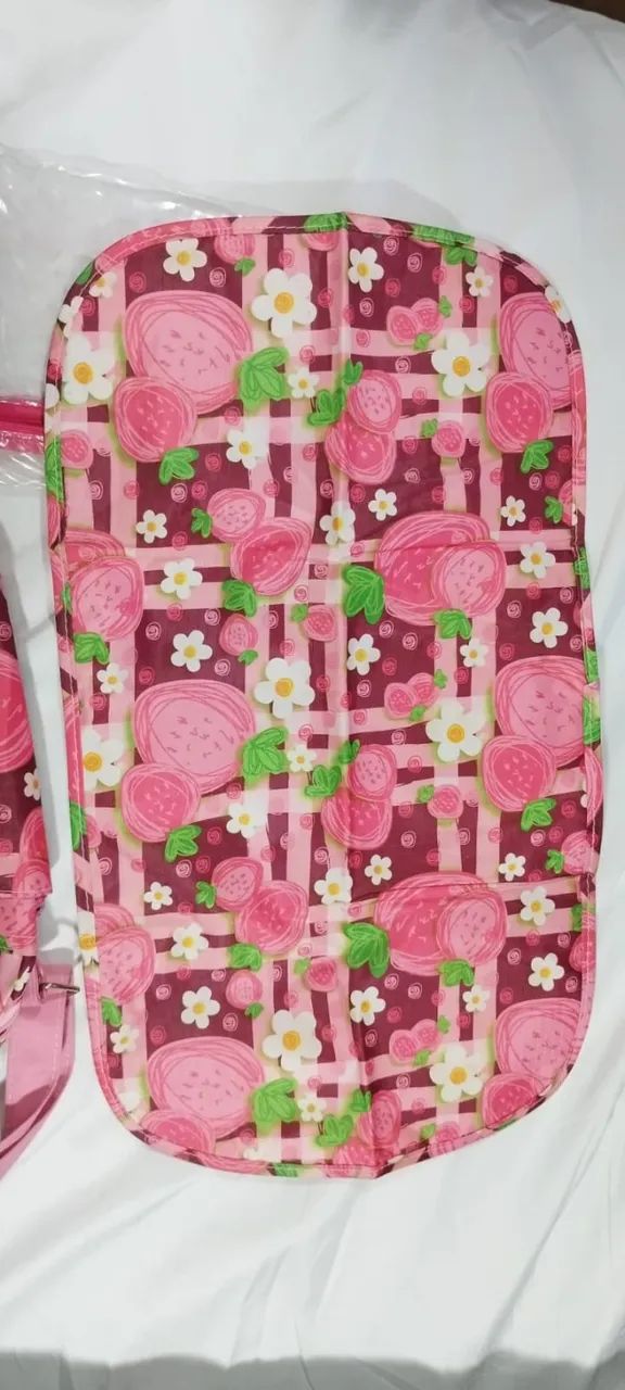 Kit Bolsa de Bebê com 3 peças Rosa - Foto 4
