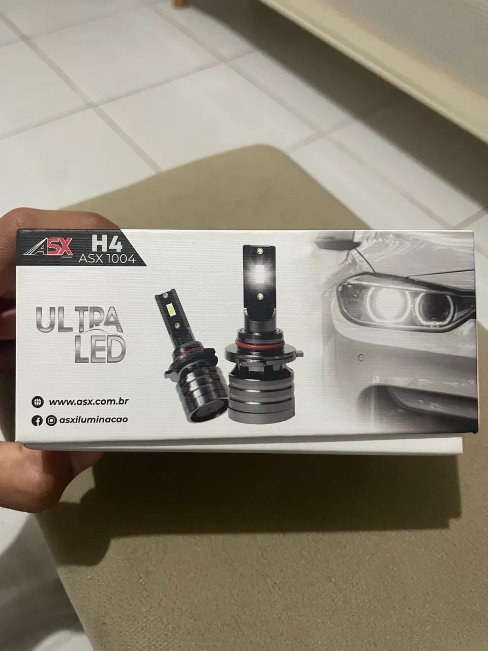Par Lâmpada Ultraled Asx 70w 10.000 Lúmens 6000k Modelo Novo