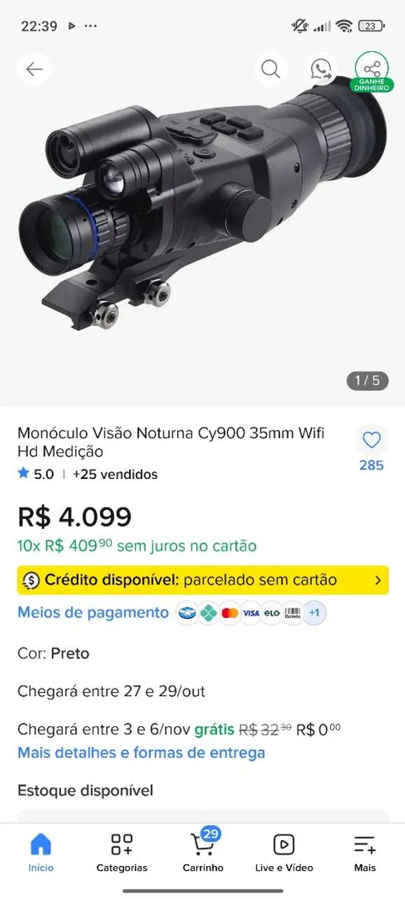 Visão noturna henbaker  - Foto 4