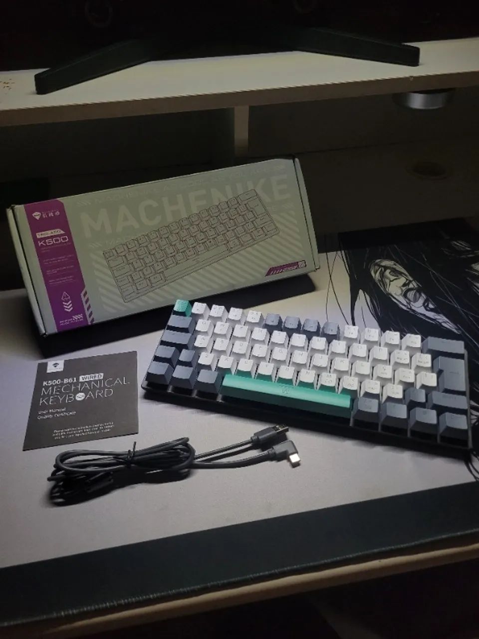Teclado Mecânico K500-B61 ABNT2