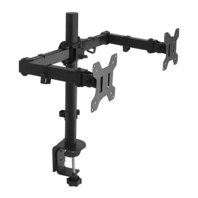 Suporte de Mesa para 2 Monitores de 17 a 32 Polegadas Braço Articulado Novo - Foto 4