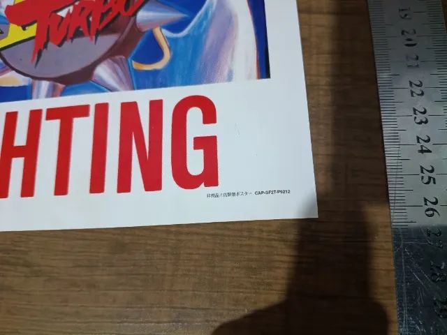 Material de divulgação Street Fighter 2 Turbo  ( arcade) poster original da época (1992) - Foto 5