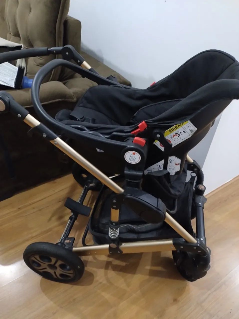 Carrinho de bebê 3 em 1 Europeu  - Foto 4