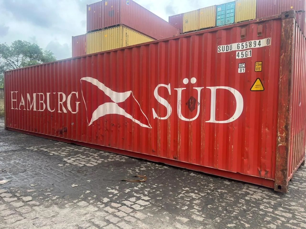 Container Marítimo Bruto à Pronta Entrega