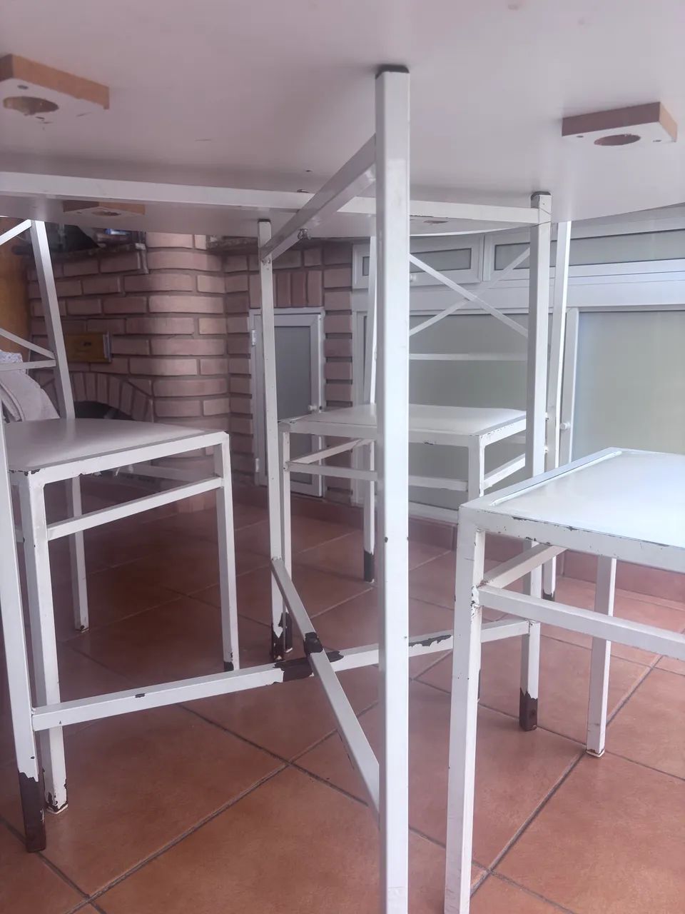 Mesa mdf dobrável com 4 cadeiras - Foto 3