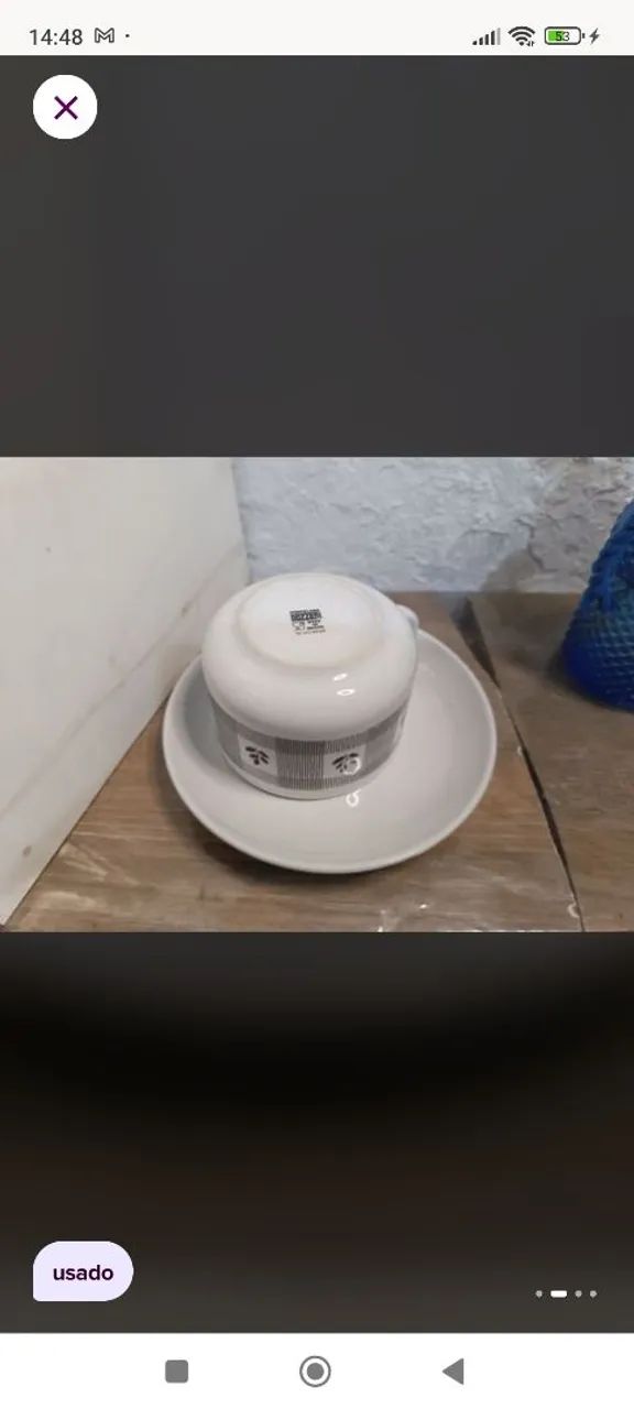 Xícara com pires vintages - Foto 2