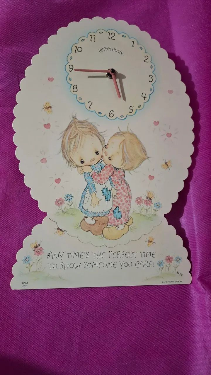  Betsey  Clark Relogio de Parede Vintage original  Grande 