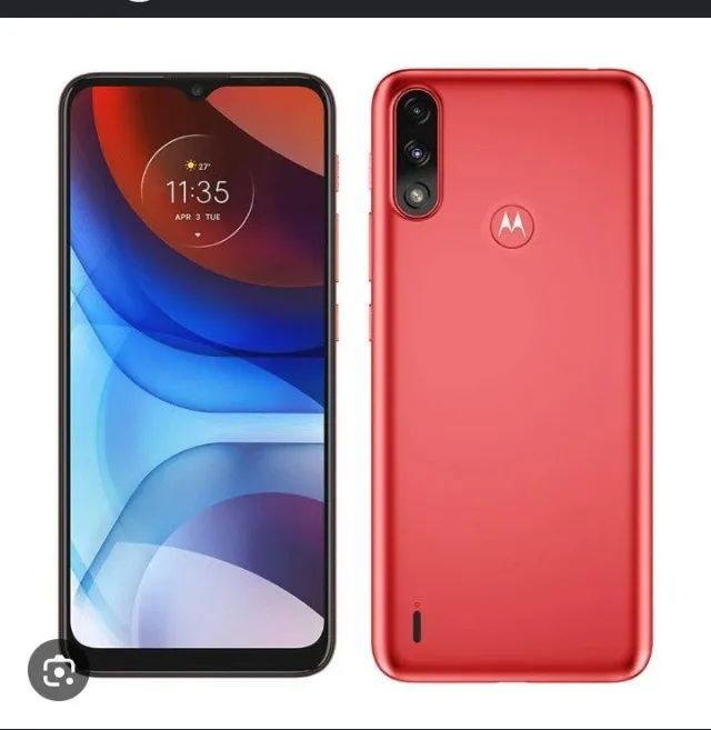 Vendo moto E7 Power vermelho muito bom 