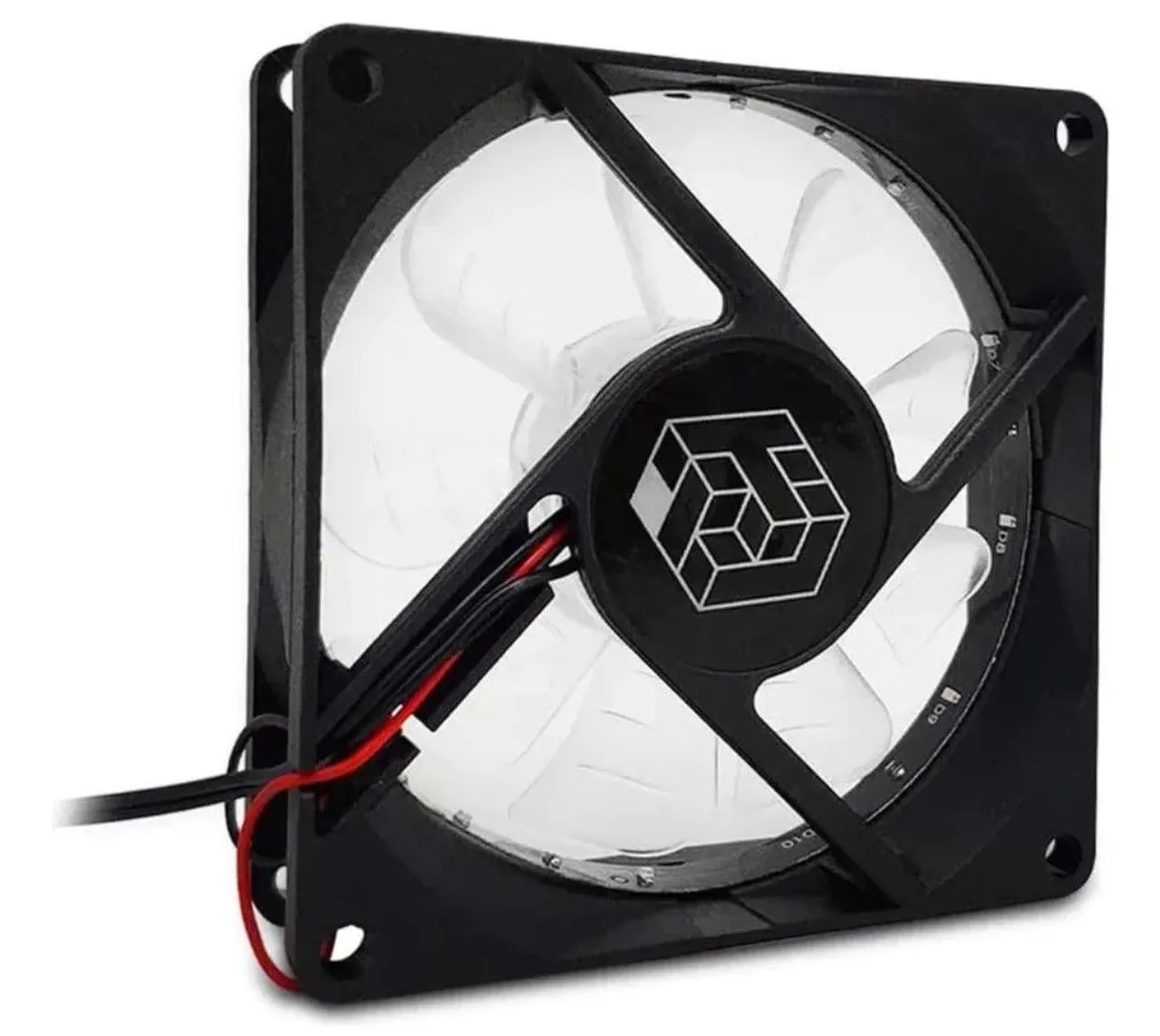 O Kit 8 Fans 80mm Cooler Ventoinha Liketec Wind LED RGB Gamer - Foto 3
