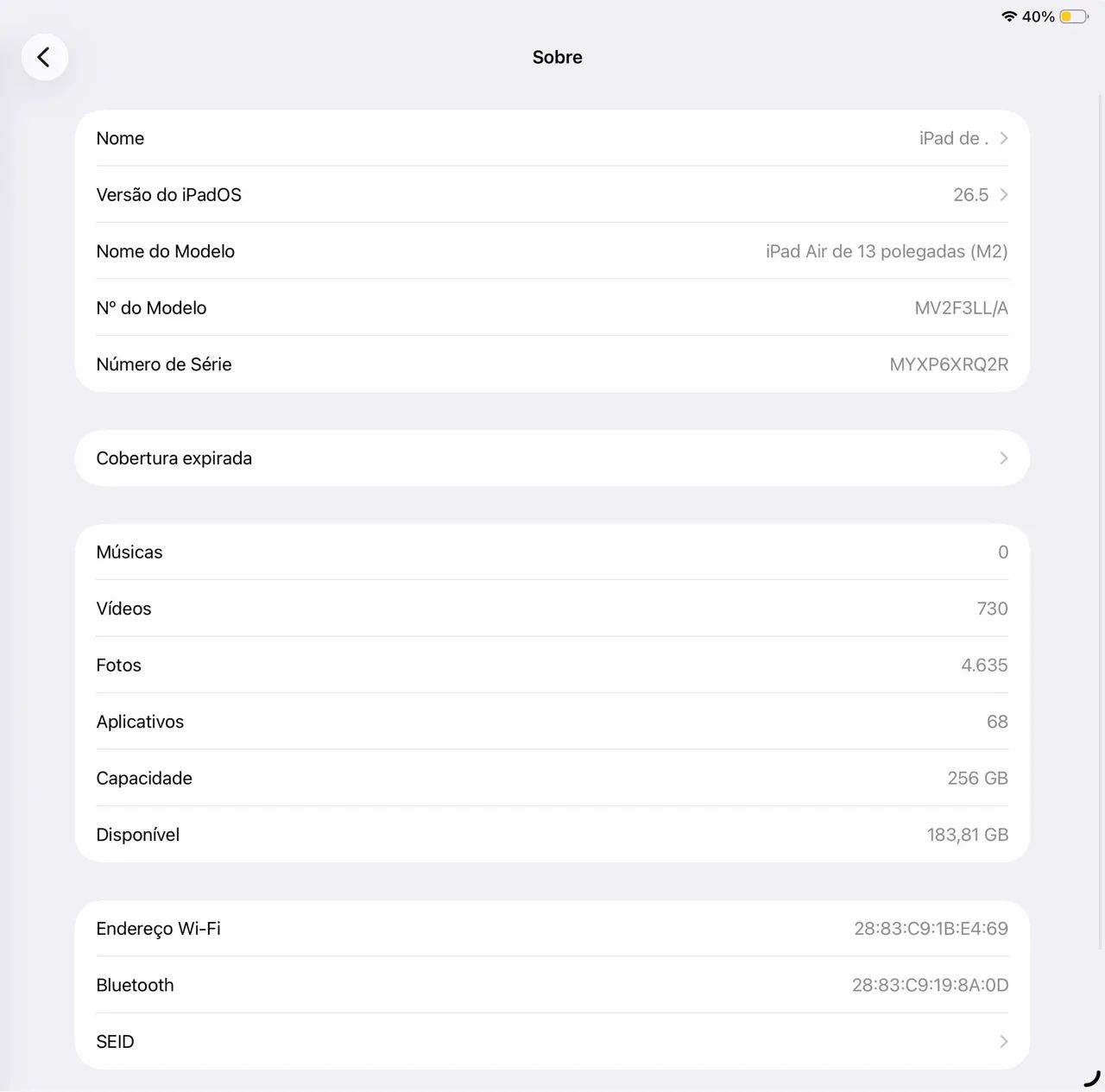 IPad Air 13 Polegadas 256gb - Foto 4