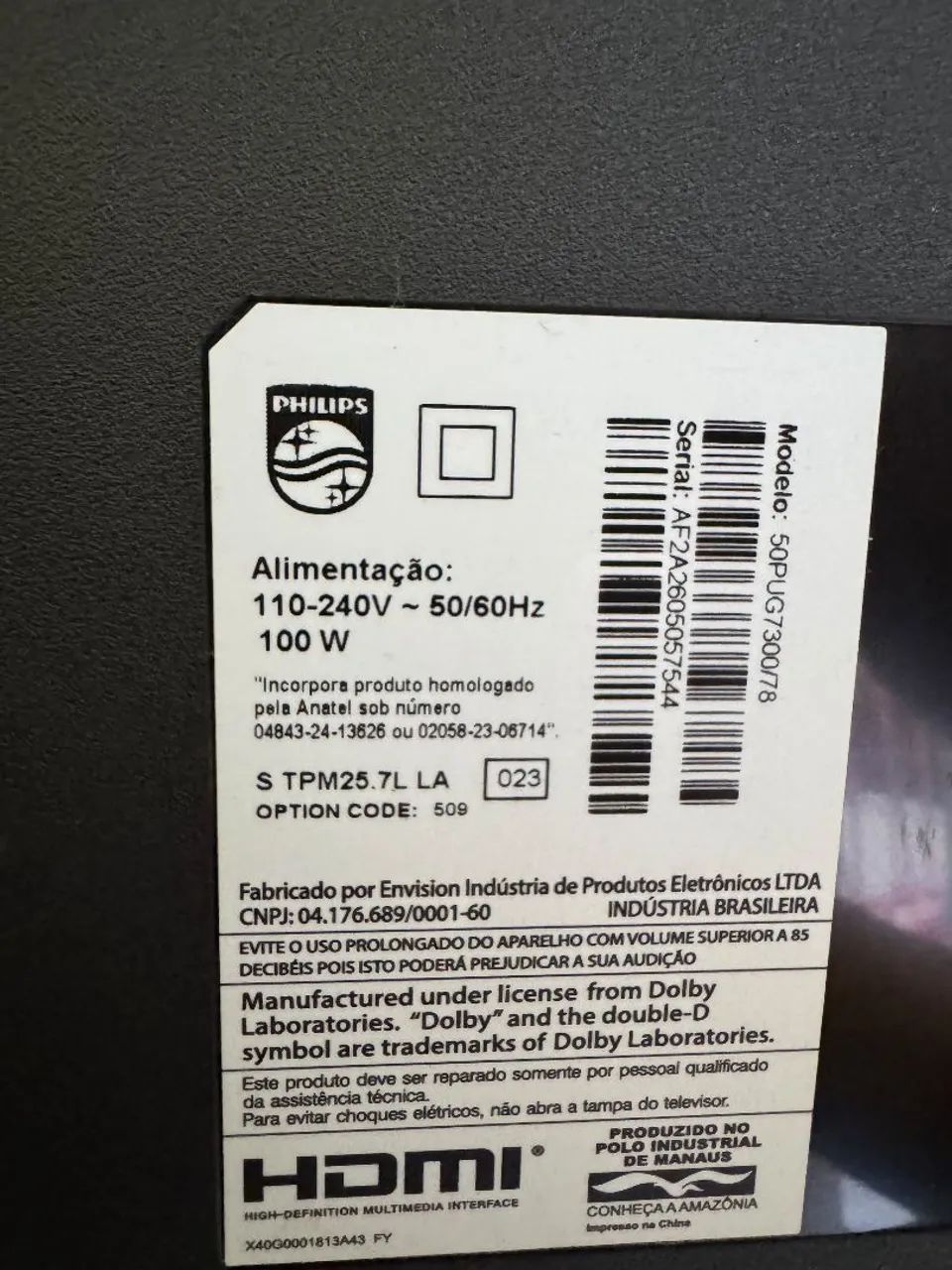 ?Smart TV Philips 50" 4K - Perfeita e Nova - Foto 3