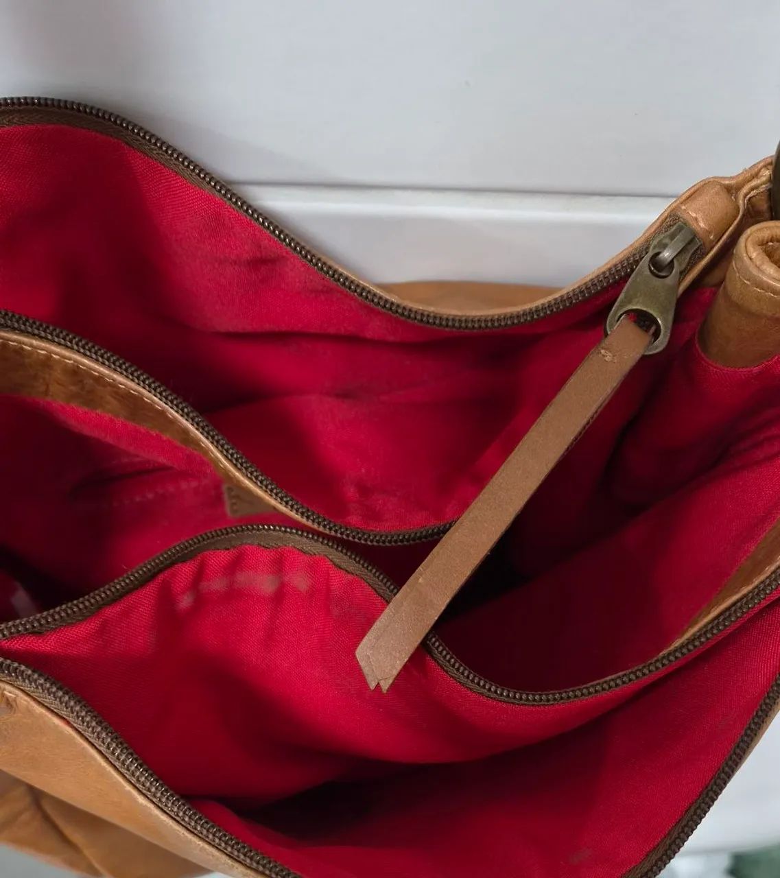bolsa corello grande couro caramelo - Foto 4