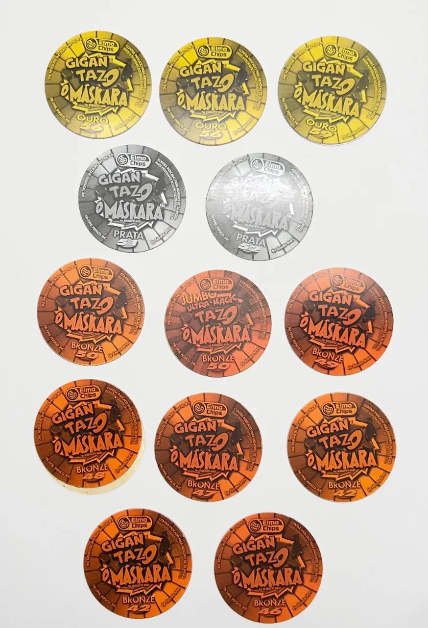 Lote Tazos O Máskara Elma Chips (1998)